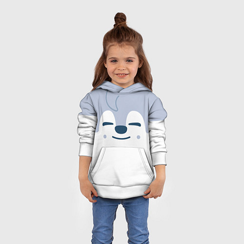 Детская толстовка Wolf Chan skzoo / 3D-Белый – фото 4