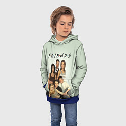 Толстовка-худи детская Американский сериал - Друзья, цвет: 3D-синий — фото 2