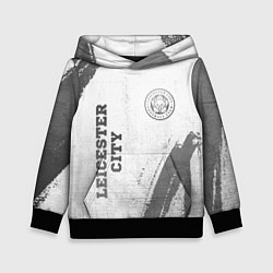 Толстовка-худи детская Leicester City - white gradient вертикально, цвет: 3D-черный