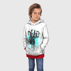 Толстовка-худи детская Dead by april краски, цвет: 3D-красный — фото 2