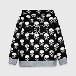 Детская толстовка AC DC rock skull
