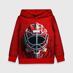 Детская толстовка Маска голкипера на красном
