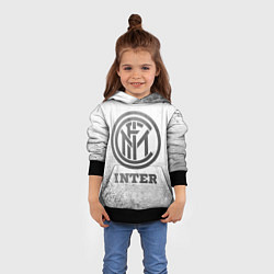 Толстовка-худи детская Inter - white gradient, цвет: 3D-черный — фото 2