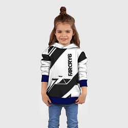 Толстовка-худи детская Farcry6 геометрия полосы, цвет: 3D-синий — фото 2
