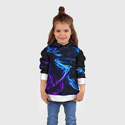 Толстовка-худи детская Color blue pink, цвет: 3D-белый — фото 2