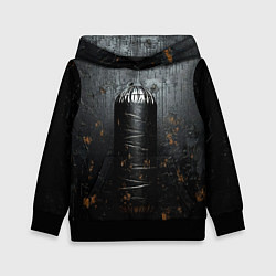 Детская толстовка Черная боксерская груша