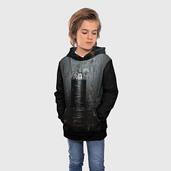 Толстовка-худи детская Черная боксерская груша, цвет: 3D-черный — фото 2