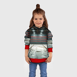 Толстовка-худи детская Красный ринг, цвет: 3D-красный — фото 2