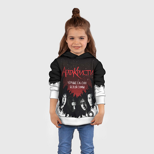 Детская толстовка Агата Кристи чёрные сказки белой зимы / 3D-Белый – фото 4