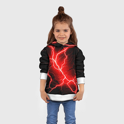 Детская толстовка Lightning / 3D-Белый – фото 4