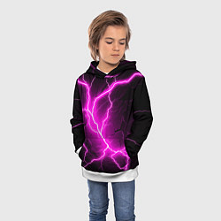 Толстовка-худи детская The color is pink and black, цвет: 3D-белый — фото 2