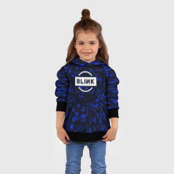 Толстовка-худи детская Blackpink blue energy, цвет: 3D-черный — фото 2