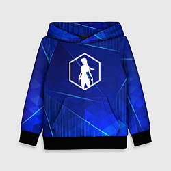 Детская толстовка Tomb Raider blue poly