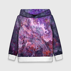 Детская толстовка Абстракция - purple space stone