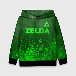 Детская толстовка Zelda - green gradient посередине