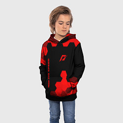 Толстовка-худи детская Need for Speed - red gradient вертикально, цвет: 3D-черный — фото 2