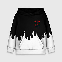 Детская толстовка Monster energy red logo
