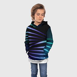 Толстовка-худи детская Color black blue, цвет: 3D-белый — фото 2