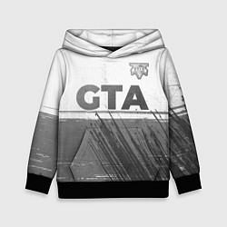 Толстовка-худи детская GTA - white gradient посередине, цвет: 3D-черный