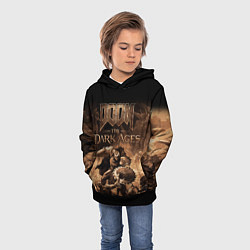 Толстовка-худи детская Doom the dark ages, цвет: 3D-черный — фото 2