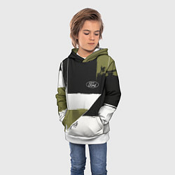 Толстовка-худи детская Ford эмблема, цвет: 3D-белый — фото 2