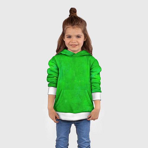 Детская толстовка Свет зелёного фонаря / 3D-Белый – фото 4