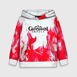 Детская толстовка Genshin Impact pink flame