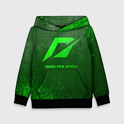 Детская толстовка Need for Speed - green gradient
