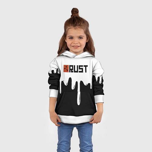 Детская толстовка Rust краски / 3D-Белый – фото 4