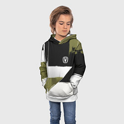 Толстовка-худи детская Changan логотип, цвет: 3D-белый — фото 2