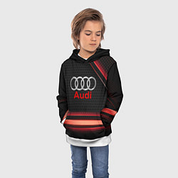 Толстовка-худи детская Audi sport auto, цвет: 3D-белый — фото 2