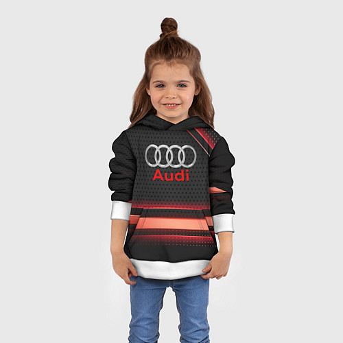 Детская толстовка Audi sport auto / 3D-Белый – фото 4