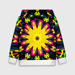 Толстовка-худи детская Звездный калейдоскоп, цвет: 3D-белый