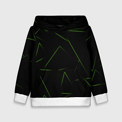 Детская толстовка Color green line