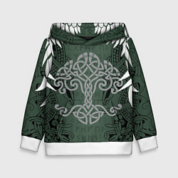Детская толстовка Древние руны и древо жизни с крыльями