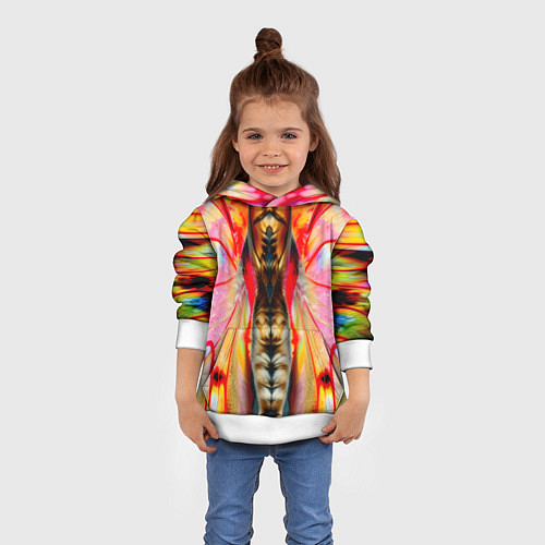 Детская толстовка Разворот бабочки / 3D-Белый – фото 4