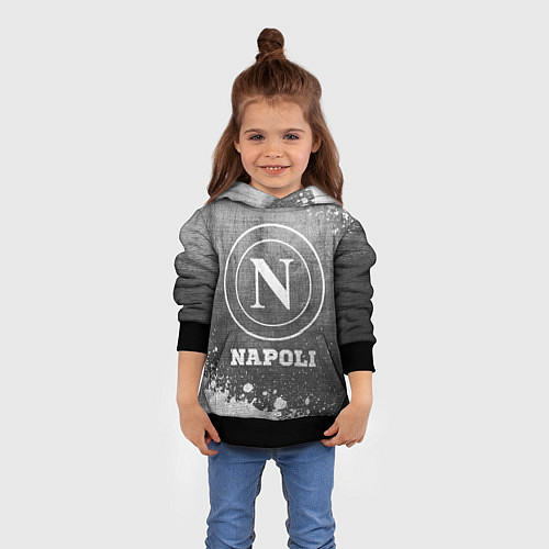 Детская толстовка Napoli - grey gradient / 3D-Черный – фото 4