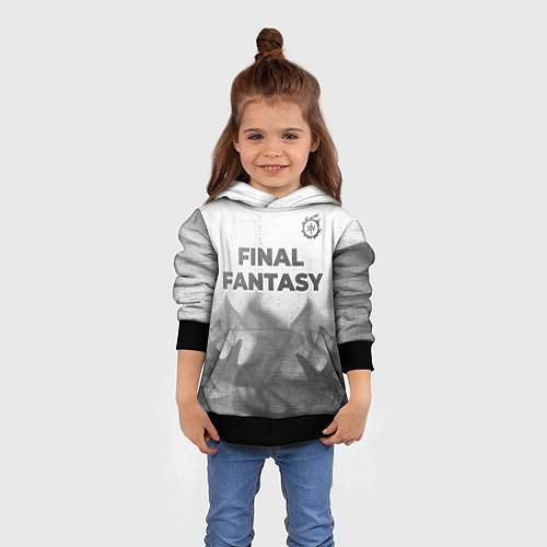 Детская толстовка Final Fantasy - white gradient посередине / 3D-Черный – фото 4