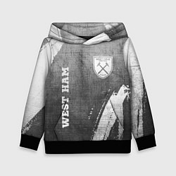 Детская толстовка West Ham - grey gradient вертикально
