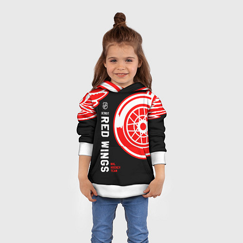 Детская толстовка Detroit Red Wings team / 3D-Белый – фото 4