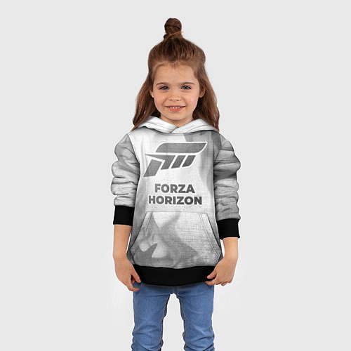 Детская толстовка Forza Horizon - white gradient / 3D-Черный – фото 4