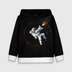 Толстовка-худи детская Маг в открытом космосе, цвет: 3D-белый