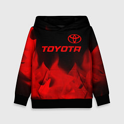 Детская толстовка Toyota - red gradient посередине