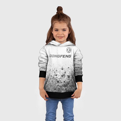 Детская толстовка Dongfeng - white gradient посередине / 3D-Черный – фото 4