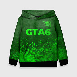 Детская толстовка GTA6 - green gradient посередине