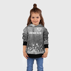 Толстовка-худи детская Genesis - grey gradient посередине, цвет: 3D-черный — фото 2