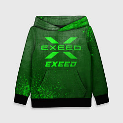 Детская толстовка Exeed - green gradient