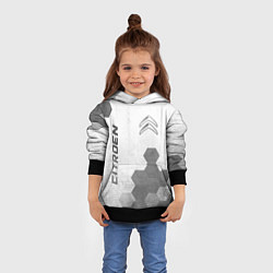 Толстовка-худи детская Citroen - white gradient вертикально, цвет: 3D-черный — фото 2