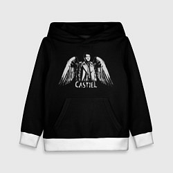 Толстовка-худи детская Castiel - supernatural, цвет: 3D-белый