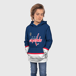 Толстовка-худи детская Washington Capitals hockey team, цвет: 3D-белый — фото 2